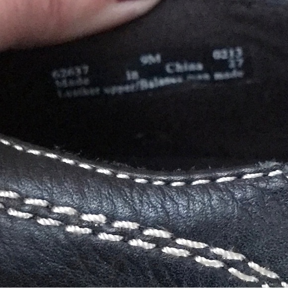 ♣️Clarks Ashland Alpine Bendable Black Leather Slip On Comfort Loafer Shoes 9M - Picture 7 of 8